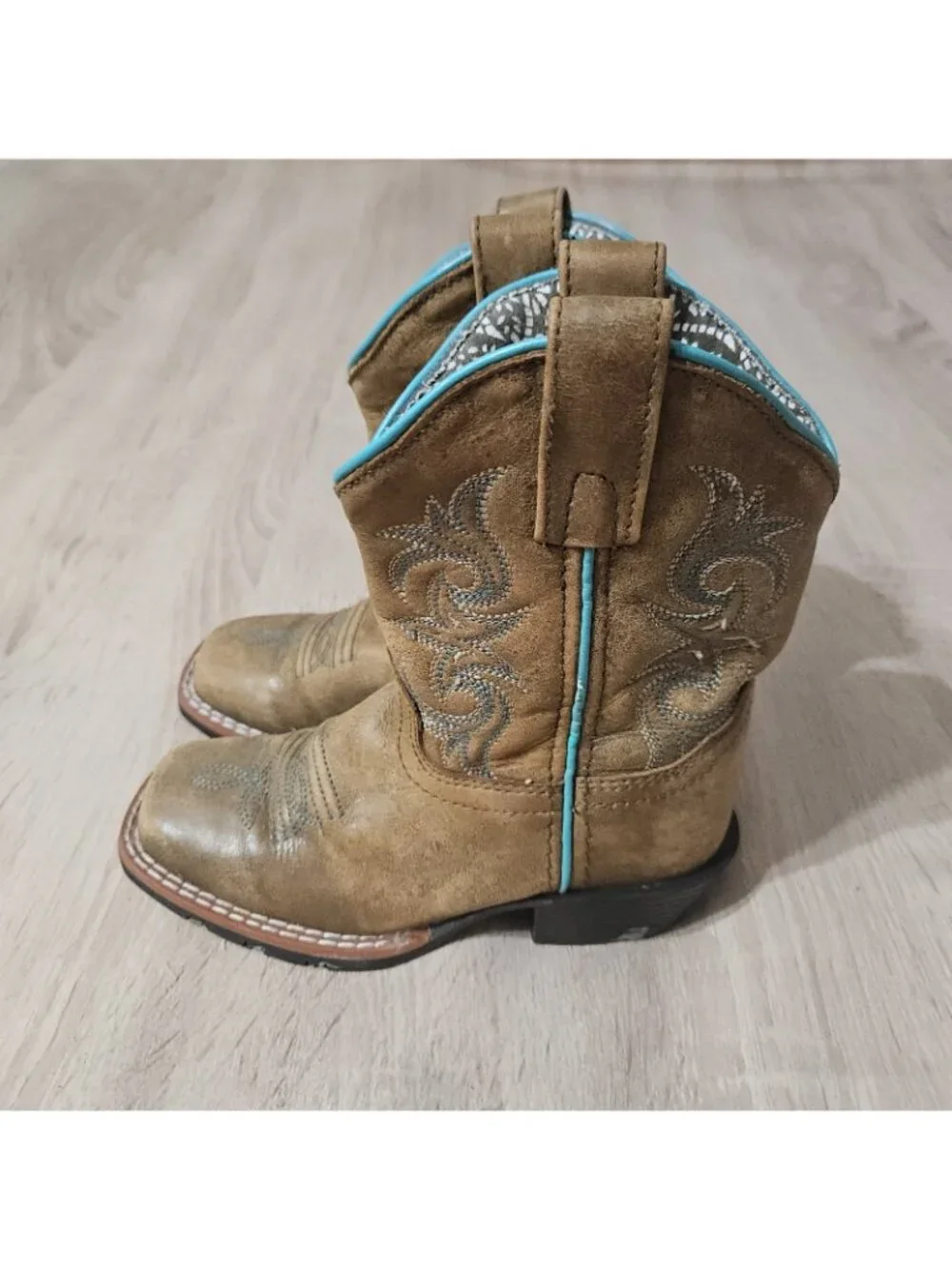Dan Post Sadie Mae Boots Girls Kids Size 11 D Brown Leather Cowboy Western